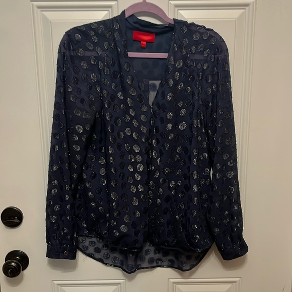 Jennifer Lopez faux tummy wrap Sheer Top XL - Picture 1 of 11